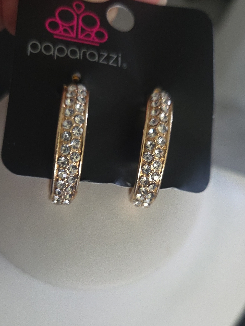 Paparazzi Cash Flow Gold Hoop Earrings NWT